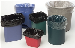 Trash Liners 25x17x54 Black Poly Liners 4 mil 50/Case