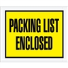 4 1/2" x 5 1/2" Yellow "Packing List Enclosed" Envelopes 1000/Case