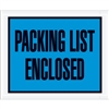 4 1/2" x 5 1/2" Blue "Packing List Enclosed" Envelopes 1000/Case