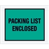 7" x 5 1/2" Green "Packing List Enclosed" Envelopes 1000/Case