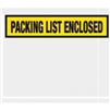 4 1/2" x 5 1/2" Yellow "Packing List Enclosed" Envelopes 1000/Case