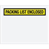 7" x 5 1/2" Yellow "Packing List Enclosed" Envelopes 1000/Case