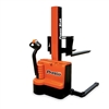 STACKER, POWERED LIFT & DRIVE, 2200# CAP WITH ADJUSTABLE BASE & FORKS