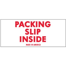 LABELS, 2" x 4", PACKING SLIP INSIDE, 500/ROLL