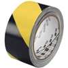 TAPE, STRIPED WARNING,  2"x36 YD 6 MIL, 24/CS, BLACK/YELLOW