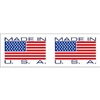 TAPE, PRINTED "MADE IN USA", 2" X 110 YD, 36/CS, WHITE/RED