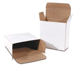 CARTON, WHITE CHIPBOARD REVERSE TUCK, 3x3x6x.024, 250/CS