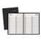 AT-A-GLANCE Two-Person Group Daily Appointment Book, 8 x 10 7/8, Black, 2017