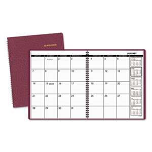 AT-A-GLANCE Monthly Planner, 8 7/8 x 11, Winestone, 2017-2018