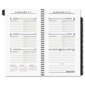 AT-A-GLANCE Executive Pocket Size Weekly/Monthly Planner Refill, 3 1/4 x 6 1/4, White, 2017