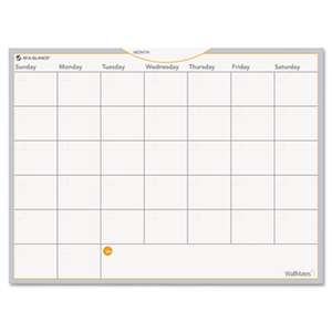 AT-A-GLANCE WallMates Self-Adhesive Dry Erase Monthly Planning Surface, 24 x 18