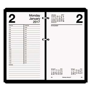 AT-A-GLANCE Large Desk Calendar Refill, 4 1/2 x 8, White, 2017