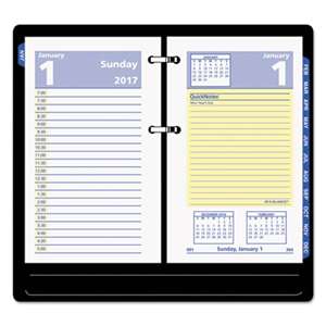 AT-A-GLANCE QuickNotes Desk Calendar Refill, 3 1/2 x 6, 2017