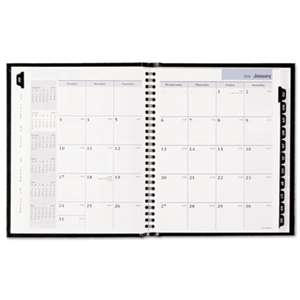 AT-A-GLANCE Hard-Cover Monthly Planner, 6 7/8 x 8 3/4, Black, 2017