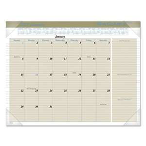 AT-A-GLANCE Executive Monthly Desk Pad Calendar, 22 x 17, Buff, 2017