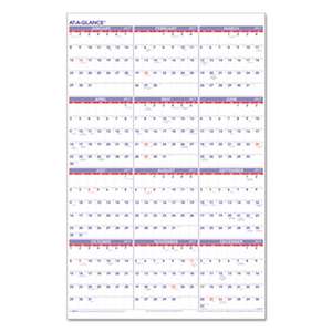 AT-A-GLANCE Yearly Wall Calendar, 24 x 36, 2017