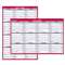 AT-A-GLANCE Erasable Vertical/Horizontal Wall Planner, 32 x 48, Blue/Red, 2017