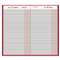 AT-A-GLANCE Standard Diary Recycled Daily Journal, Red, 7 11/16 x 12 1/8, 2017