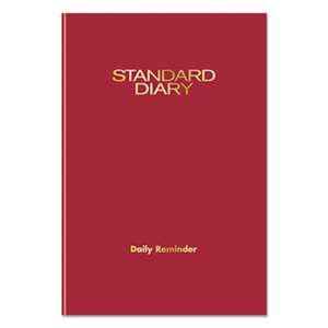 AT-A-GLANCE Standard Diary Recycled Daily Reminder, Red, 5 1/8 x 7 1/2, 2017