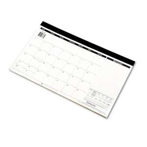 AT-A-GLANCE Compact Desk Pad, 17 3/4 x 10 7/8, White, 2017