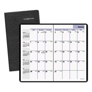 AT-A-GLANCE Pocket-Sized Monthly Planner, 3 5/8 x 6 1/16, Black, 2016-2018
