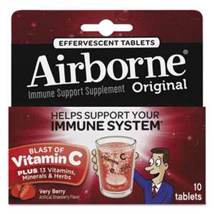 RECKITT BENCKISER Immune Support Effervescent Tablet, Very Berry, 10 Count