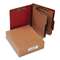 ACCO BRANDS, INC. Pressboard 20-Pt Classification Folders, Letter, 8-Section, Earth Red, 10/Box
