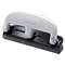 ACCENTRA, INC. inPRESS Three-Hole Punch, 20-Sheet Capacity, Black/Silver