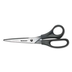 ACME UNITED CORPORATION Value Line Stainless Steel Shears, Black, 8" Long