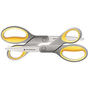 ACME UNITED CORPORATION Titanium Bonded Scissors, 8" Straight, 2/Pack