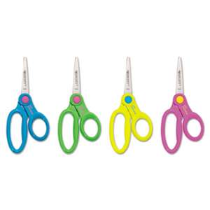 ACME UNITED CORPORATION Kids Scissors With Antimicrobial Protection, Assorted Colors, 5" Pointed