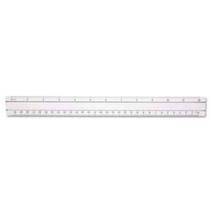 ACME UNITED CORPORATION 12" Magnifying Ruler, Plastic, Clear