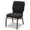 ALERA Oversize Stack Chair, Black Fabric Upholstery, 2/Carton