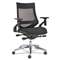 ALERA Alera EB-W Series Pivot Arm Multifunction Mesh Chair, Black/Aluminum Frame