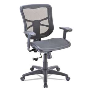 ALERA Alera Elusion Series Air Mesh Mid-Back Swivel/Tilt Chair, Black