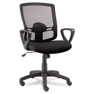ALERA Alera Etros Series Mesh Mid-Back Swivel/Tilt Chair, Black
