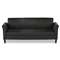 ALERA Alera Reception Lounge Furniture, 3-Cushion Sofa, 77w x 31-1/2d x 32h, Black