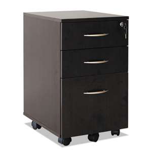 ALERA Alera Sedina Series Mobile Box/Box/File Ped,15 3/8w x 20d x 26 5/8h,Espresso