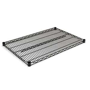 ALERA Industrial Wire Shelving Extra Wire Shelves, 36w x 24d, Black, 2 Shelves/Carton