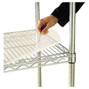 ALERA Shelf Liners For Wire Shelving, Clear Plastic, 48w x 18d, 4/Pack