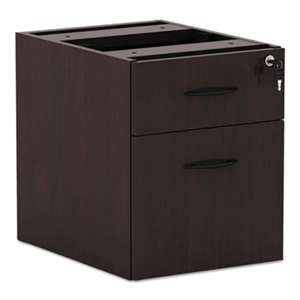 ALERA Alera Valencia Series 3/4 Box/File Pedestal,15 5/8w x 20 1/2d x 19 1/4h,Mahogany