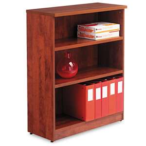 ALERA Alera Valencia Series Bookcase, Three-Shelf, 31 3/4w x 14d x 39 3/8h, Med Cherry