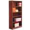 ALERA Alera Valencia Series Bookcase, Five-Shelf, 31 3/4w x 14d x 65h, Medium Cherry