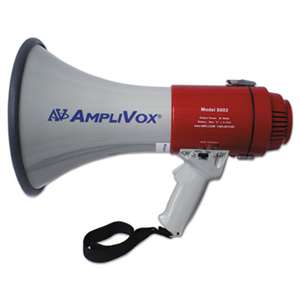 AMPLIVOX PORTABLE SOUND SYS. MityMeg Piezo Dynamic Megaphone, 25W, No Microphone