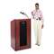 AMPLIVOX PORTABLE SOUND SYS. Presidential Plus Wireless Lectern, 25-1/2w x 20-1/2d x 46-1/2h, Mahogany