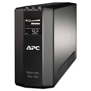 APC BR700G Back-UPS Pro 700 Battery Backup System, 700 VA, 6 Outlets, 355 J