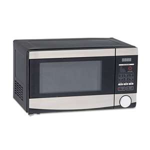 AVANTI 0.7 Cu.ft Capacity Microwave Oven, 700 Watts, Stainless Steel and Black