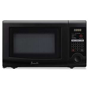 AVANTI 0.7 Cubic Foot Capacity Microwave Oven, 700 Watts, Black