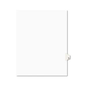 AVERY-DENNISON Avery-Style Legal Exhibit Side Tab Divider, Title: 19, Letter, White, 25/Pack