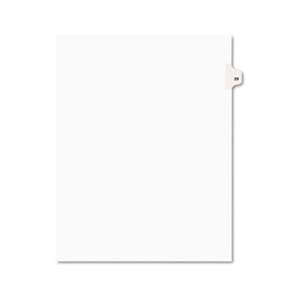 AVERY-DENNISON Avery-Style Legal Exhibit Side Tab Divider, Title: 29, Letter, White, 25/Pack